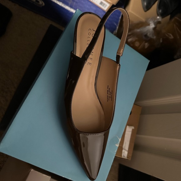 Journee Collection Sling Back Brown Shoes for sale, Brand new, never used - Picture 1 of 3